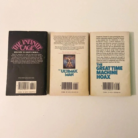 Vintage 1980s Lot of 3 Keith Laumer Books Infinite Cage Ultimax Man Time Machine - Picture 2 of 16